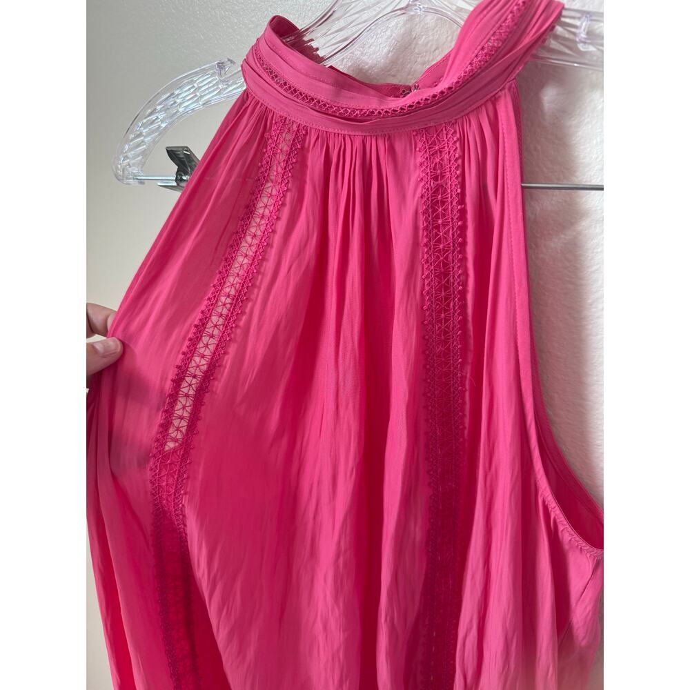 Ramy Brook Lilianna Pink Halter Top Size Medium - Picture 3 of 6